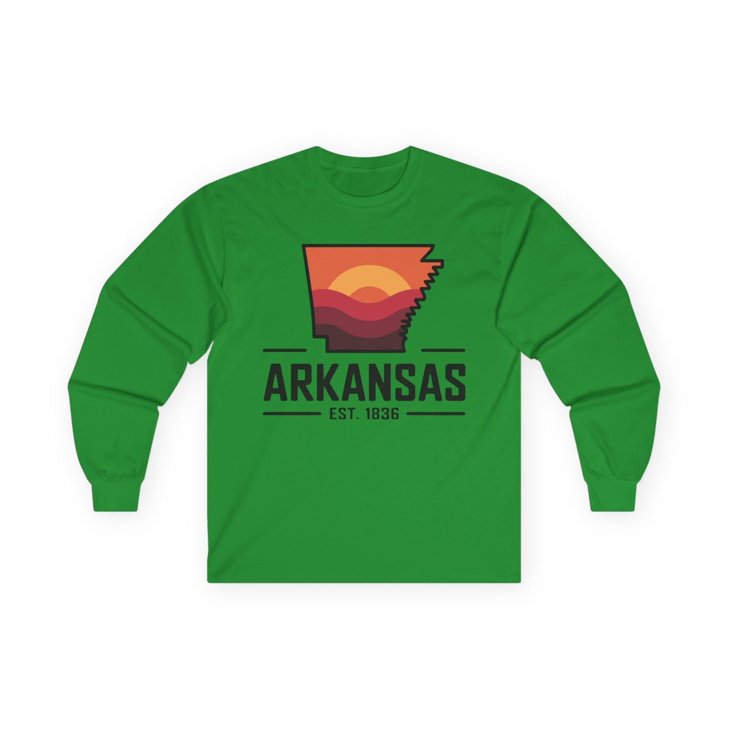 Arkansas Sunset Long Sleeve Tee — AR State Est. 1836