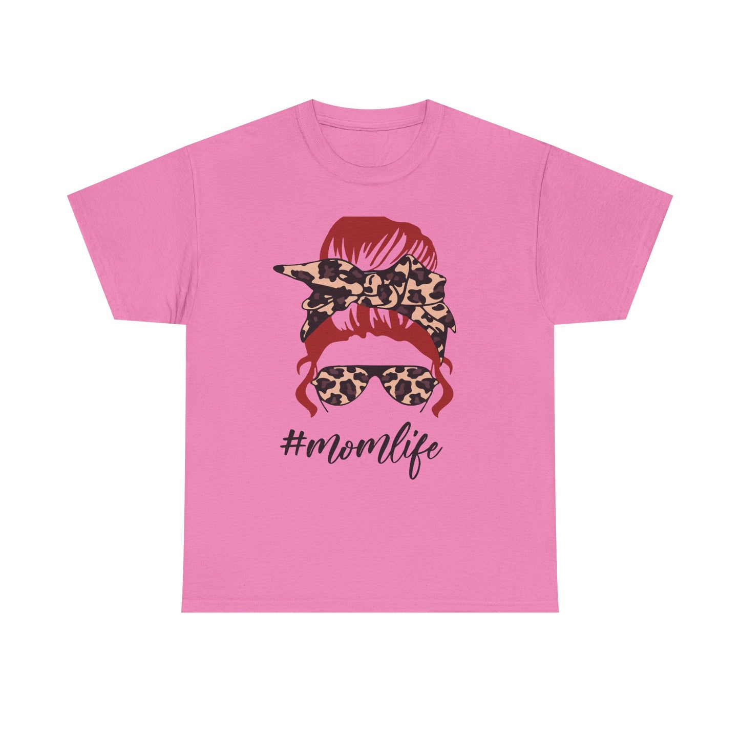 #Momlife Unisex Heavy Cotton Tee - Stylish & Comfortable T-Shirt for Moms