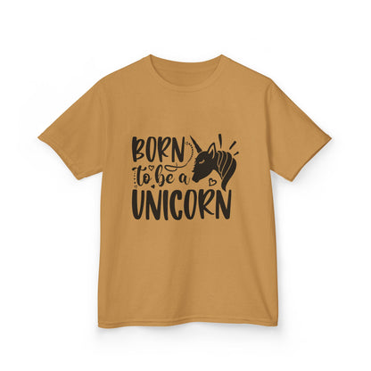 Kids Unicorn T-Shirt - "Born to Be a Unicorn" - Fun Cotton Tee for Boys & Girls