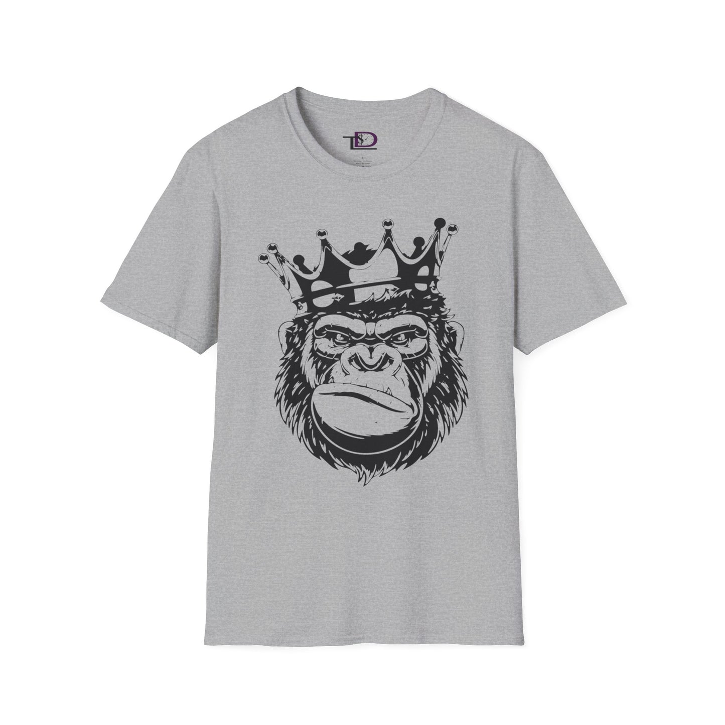 King Status Gorilla T-Shirt | Unisex Softstyle Tee for Casual Wear