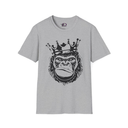 King Status Gorilla T-Shirt | Unisex Softstyle Tee for Casual Wear