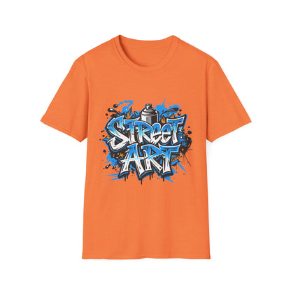 Street Art T-Shirt | Unisex Softstyle Tee, Graffiti Shirt, Urban Vibe Apparel, Casual Streetwear, Gift for Art Lovers