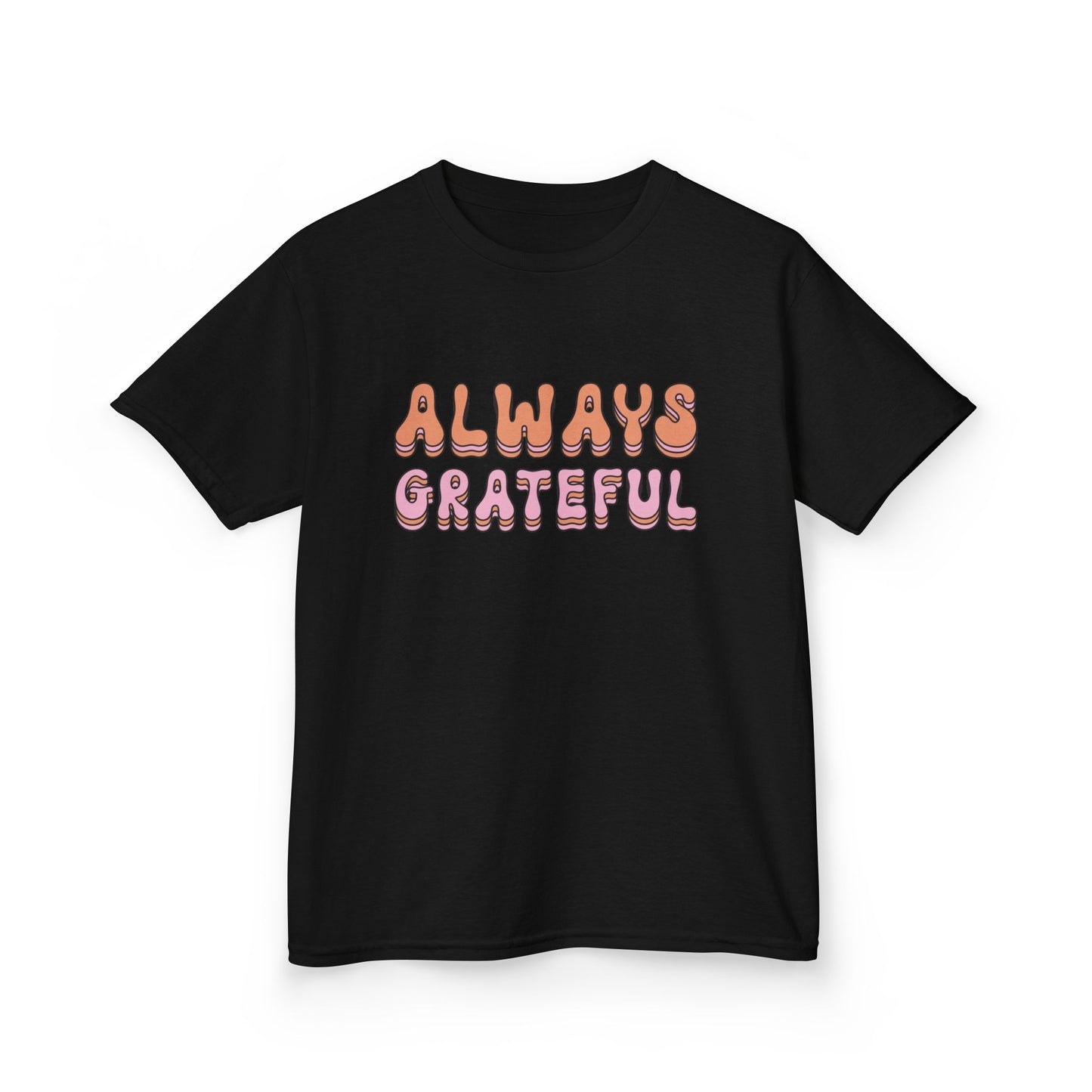Kids Grateful Tee, Cute Kids Shirt, Positive Vibes T-Shirt, Gratitude Apparel, Gifts for Kids, Everyday Wear, Birthday Gift
