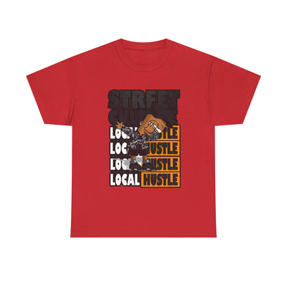 Street Hustle Unisex Heavy Cotton Tee | Casual Graphic T-Shirt for Entrepreneurs