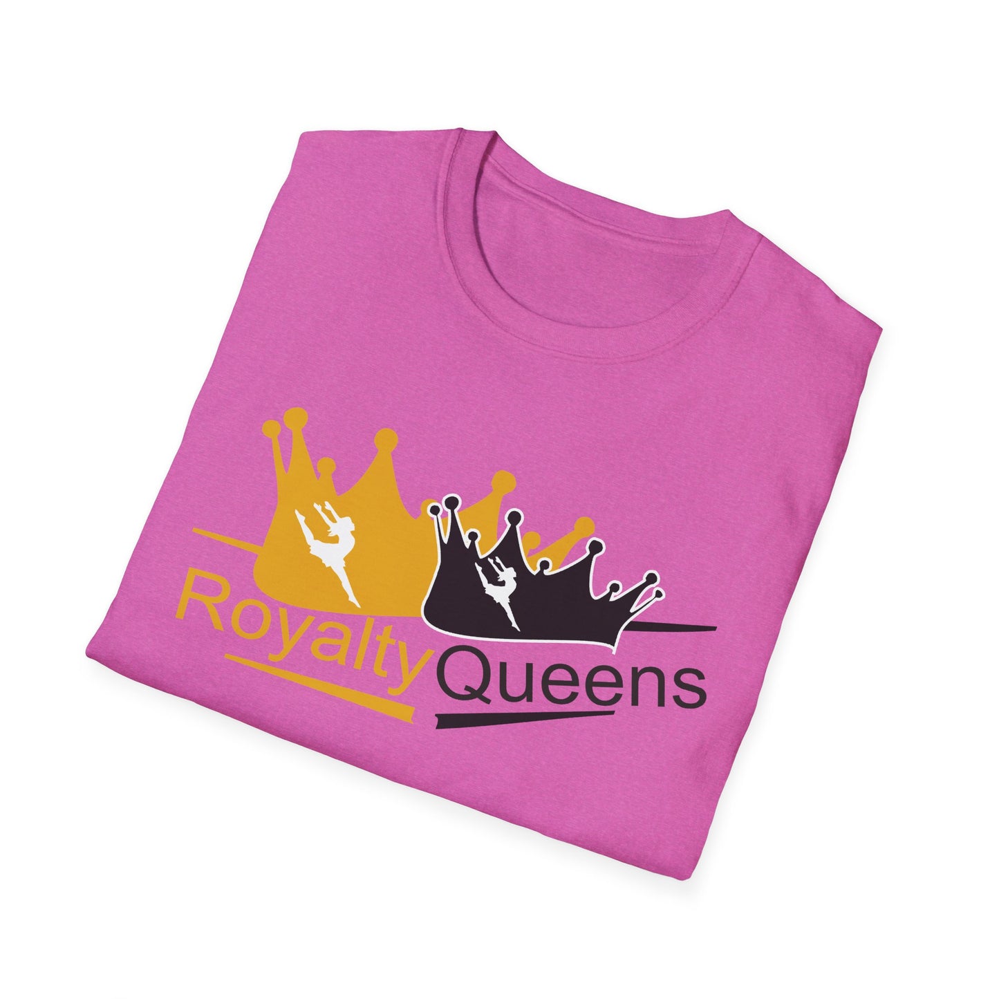 Royalty Queens T-Shirt, Unisex Softstyle Tee, Perfect for Gifts, Birthday Celebrations, Casual Wear, Empowerment Fashion, Unique Style