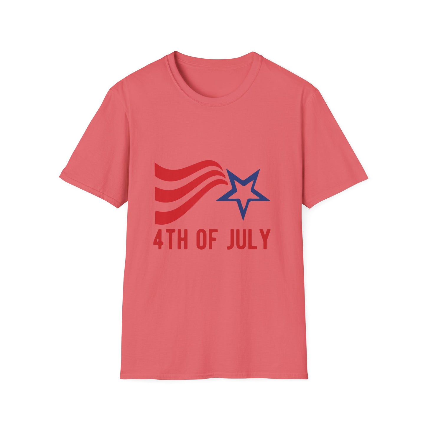 Patriotic 4th of July Unisex T-Shirt, Independence Day Shirt, USA Shirt, Casual Summer Tee, Red White Blue Celebration Tee
