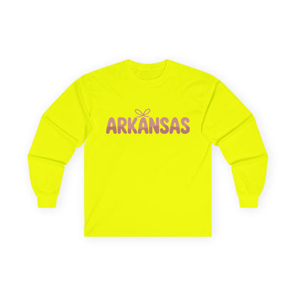 Arkansas Script Long Sleeve Tee