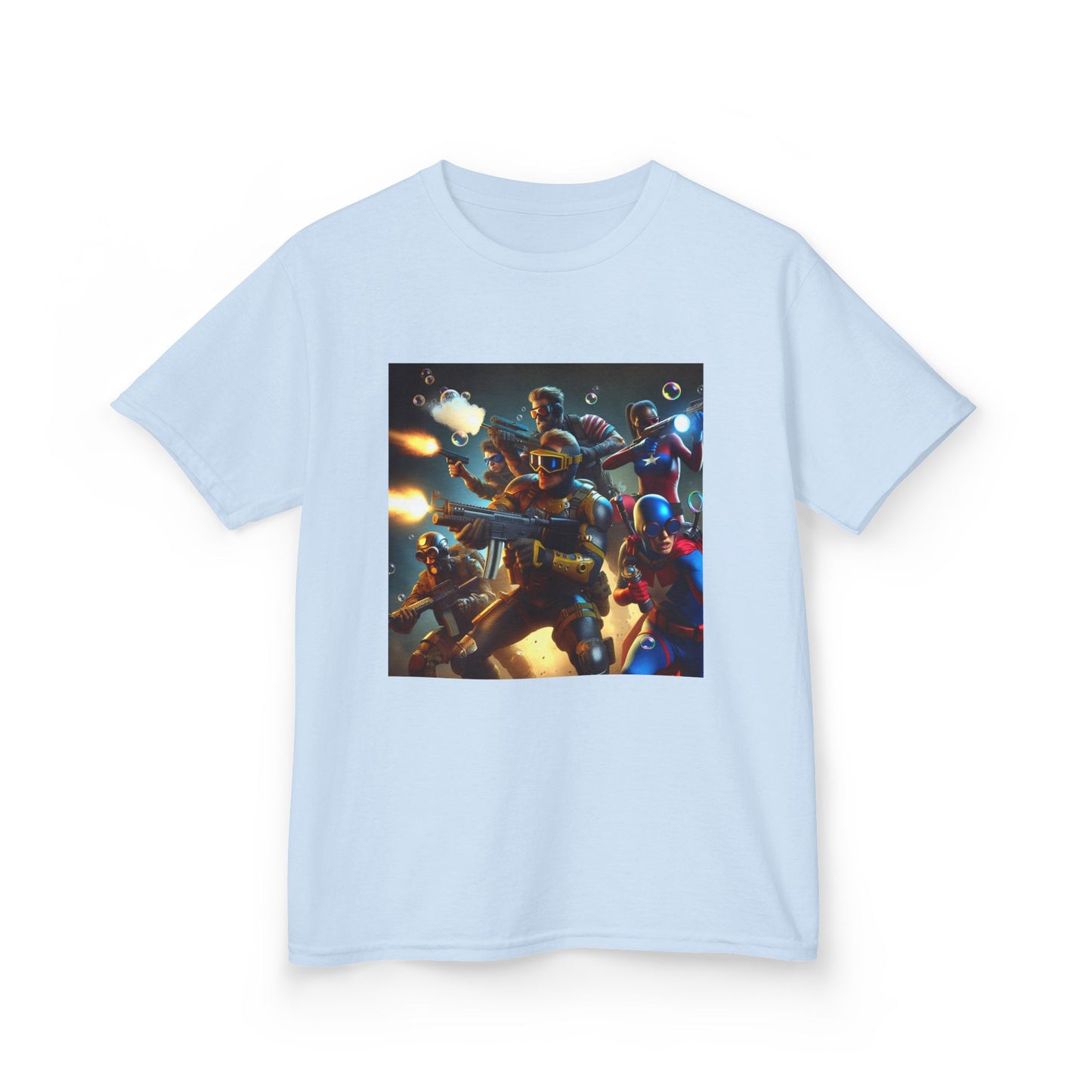 Adventure Awaits: Kids Heavy Cotton™ Tee with Space Explorers Design