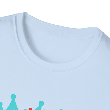 Royalty Queens Unisex T-Shirt, Softstyle Tee for Girls, Crown Graphic, Birthday Gift, Queen's Day Celebration, Casual Wear