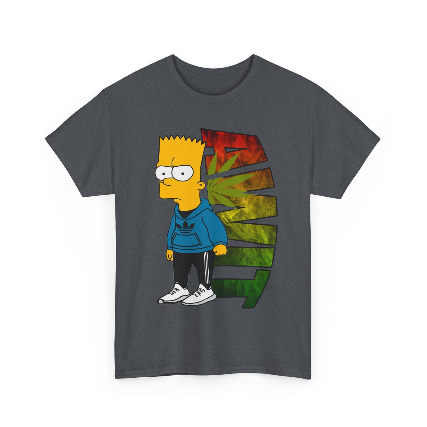 Unisex Heavy Cotton Tee - Bart Simpson Graffiti Style