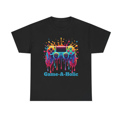 Game-A-Holic Unisex Heavy Cotton Tee - Perfect Gift for Gamers