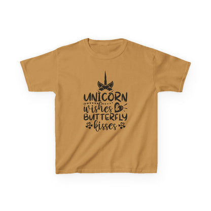 Unicorn Wishes Kids Tee - Adorable Heavy Cotton T-Shirt for Magical Moments