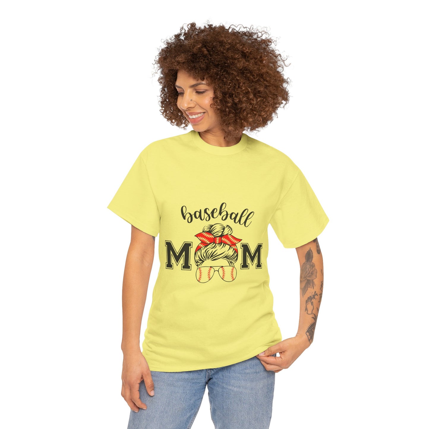 Baseball Mom Unisex Heavy Cotton Tee - Perfect for Game Day