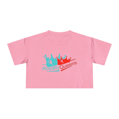 Royalty Queens Women's Crop Tee - Stylish Summer Top, Perfect Gift for Birthdays, Group Events, or Casual Outings
