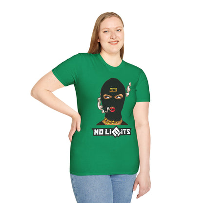 Unisex Softstyle T-Shirt - No Limits Graphic Tee for Bold Individuals