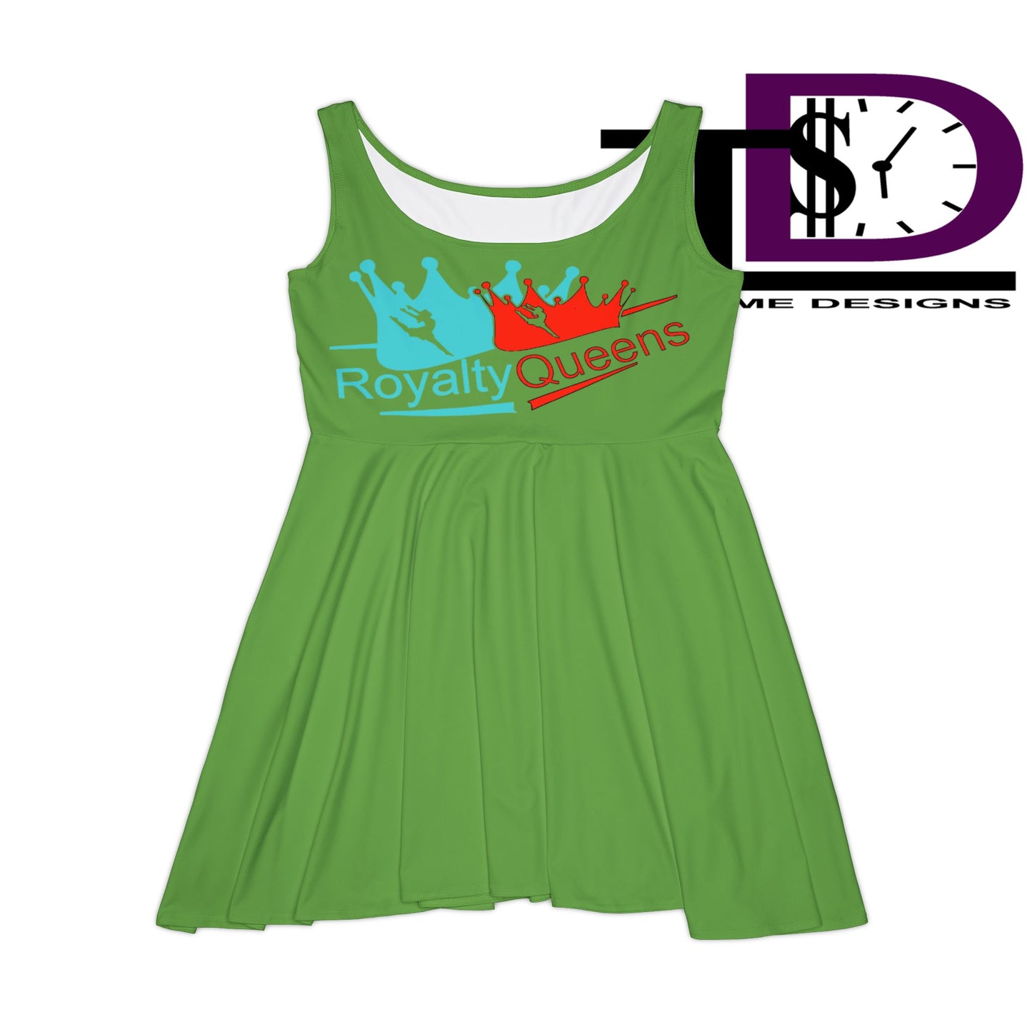 Royalty Queens Women's Skater Dress, Fun Casual Dress, Perfect Summer Outfit, Ideal for Parties, Beach Days, Gifts for Her