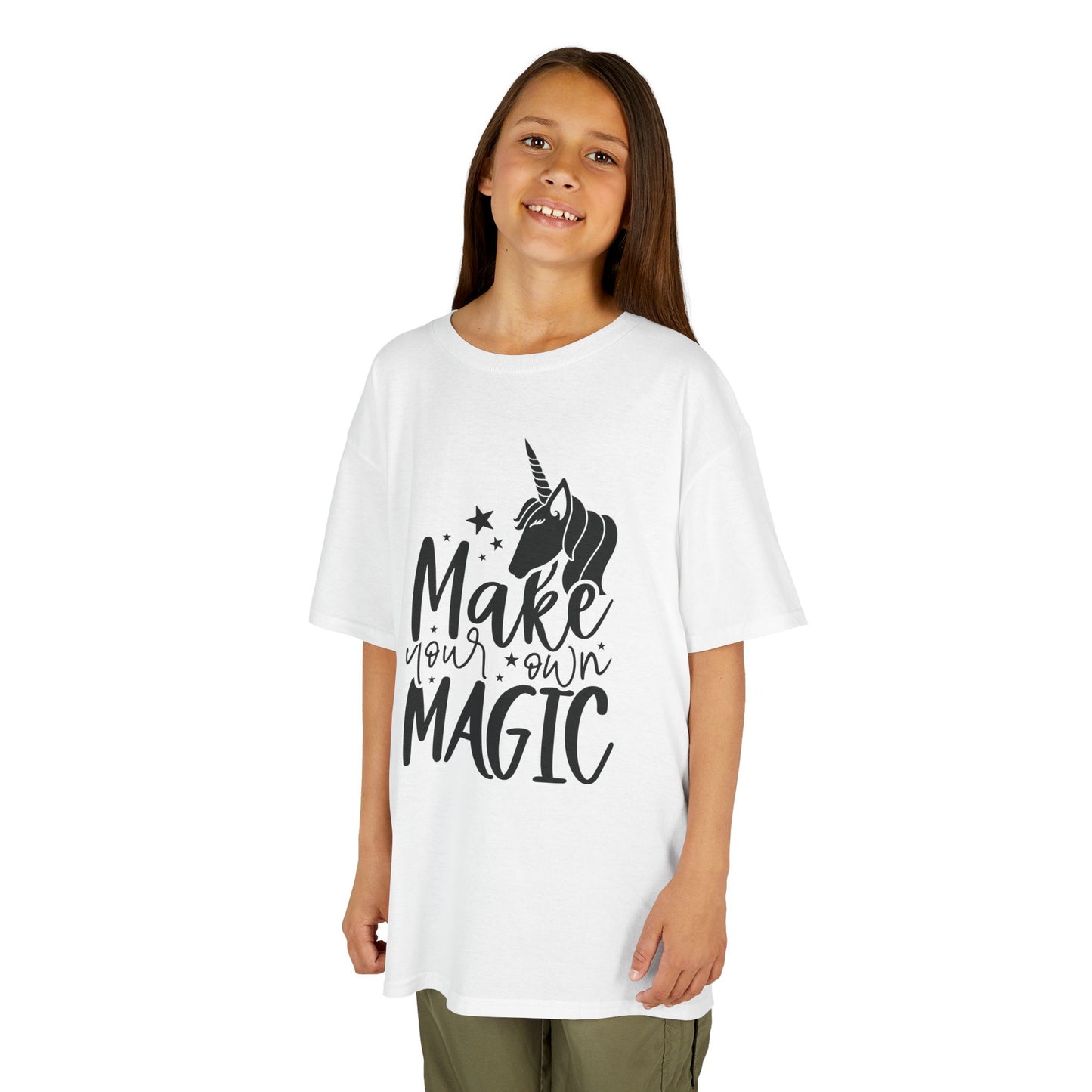 Kids Unicorn Magic Tee - 'Make Your Own Magic' Cotton Shirt