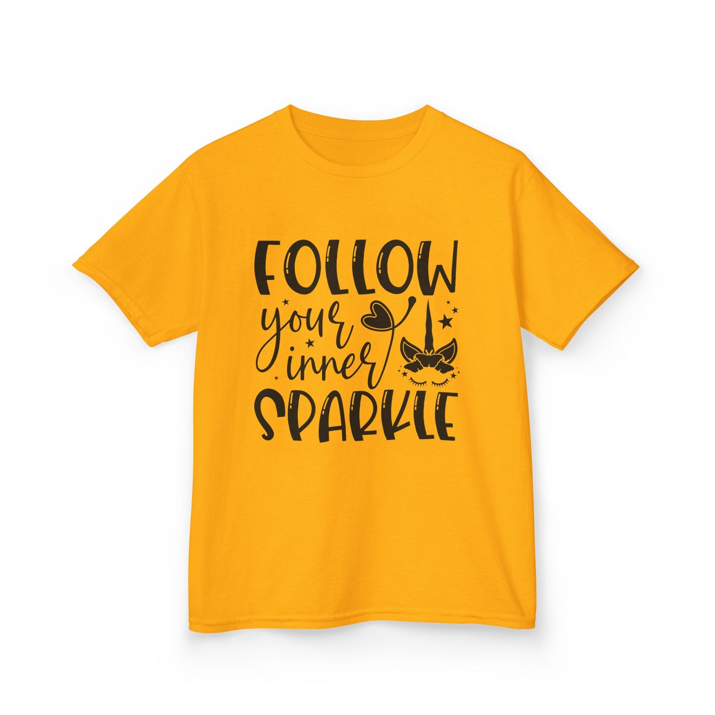 Kids 'Follow Your Inner Sparkle' Tee - Fun Cotton Shirt for Creative Kids