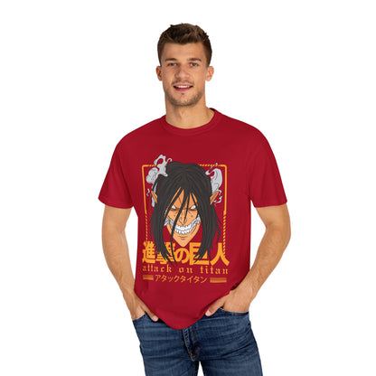 Attack on Titan Unisex Garment-Dyed T-shirt | Manga Fans Shirt | Anime Apparel | Comic Con Gift | Casual Wear | Unique Gift