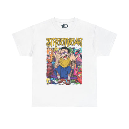Streetwear Unisex Heavy Cotton Tee - Urban Vibe Graphic T-Shirt
