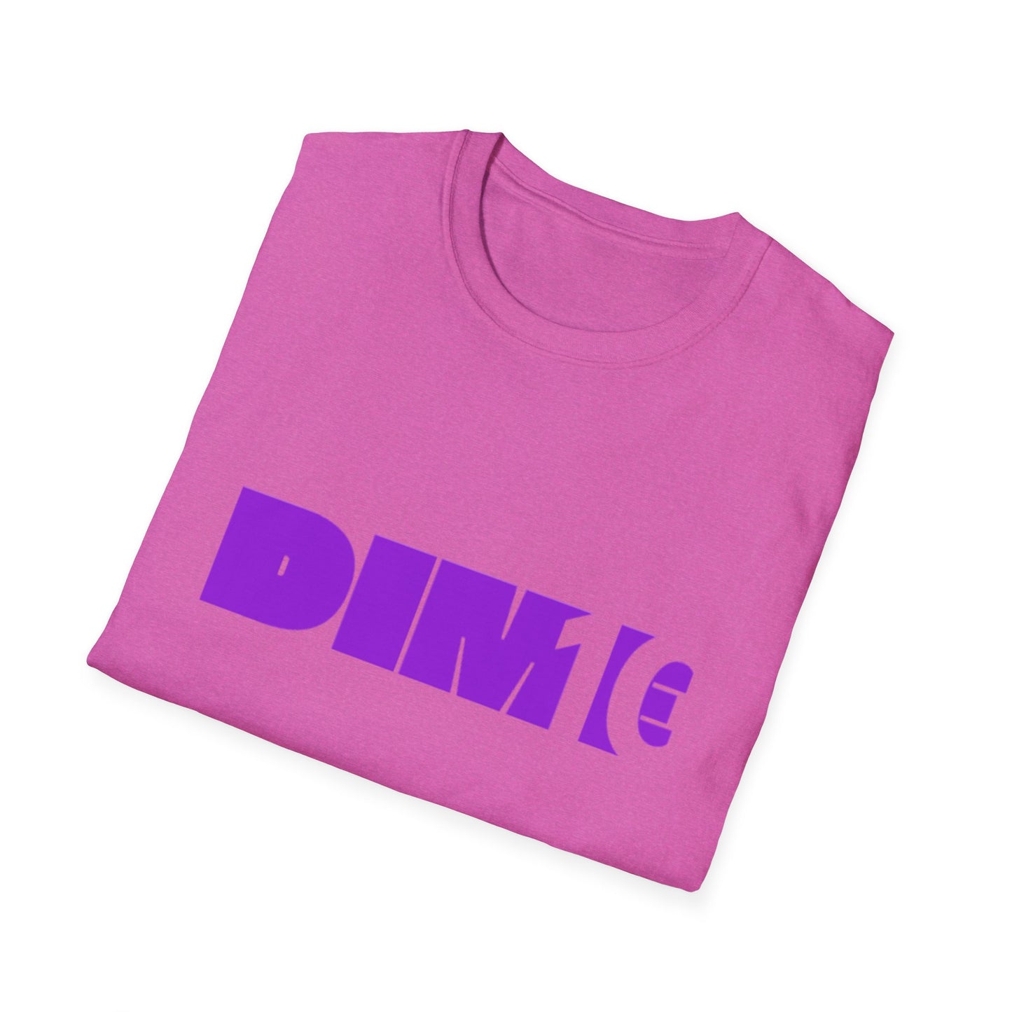 DIM T Unisex Softstyle T-Shirt - Trendy Streetwear Tee, Casual Apparel, Gift for Friends, Summer Fashion, Graphic Tee, Everyday Wear