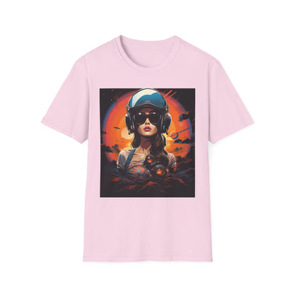 Cosmic Adventure Unisex Softstyle T-Shirt - Retro Space Graphic Tee