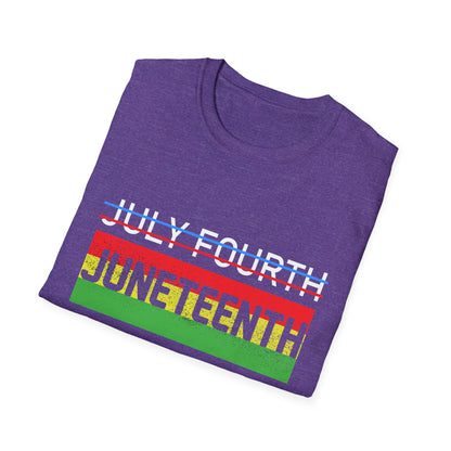 Juneteenth and July Fourth Celebration T-Shirt, Unisex Tee for Summer, Events, Independence Day, African American Heritage