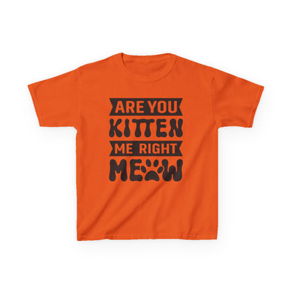 Cute Kids Tee - "Are You Kitten Me Right Meow" T-Shirt for Cat Lovers, Birthday Gift, Funny Pet Shirt, Kids' Humor Clothing, Animal [...]