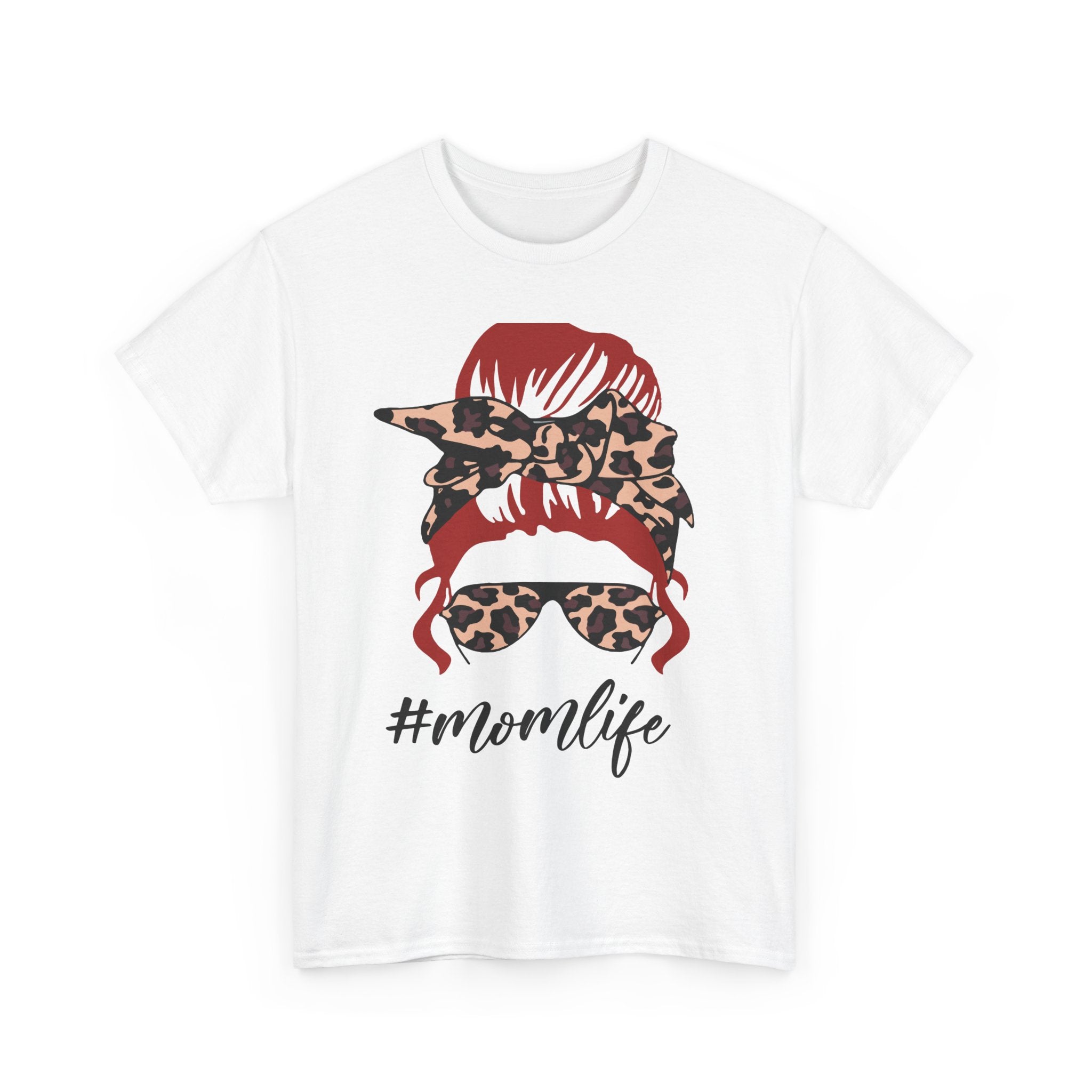 #Momlife Unisex Heavy Cotton Tee - Stylish & Comfortable T-Shirt for Moms