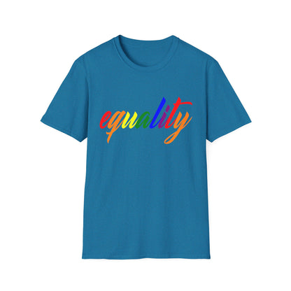 Unisex Equality T-Shirt, Softstyle Graphic Tee, LGBTQ+ Pride Apparel, Inclusive Fashion, Gift for Activists, Casual Wear