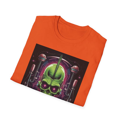 Alien Invader Graphic Unisex Softstyle T-Shirt