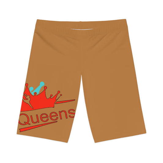 Queen's Royalty Women's Bike Shorts, Sporty Cycling Shorts, Activewear, Fitness Apparel, Comfortable Workout Clothing