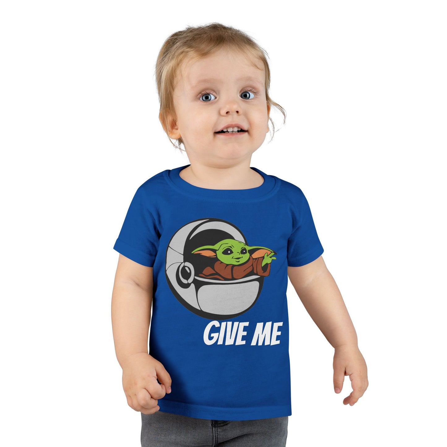 Cute Baby Yoda Toddler T-Shirt - 'Give Me' Design