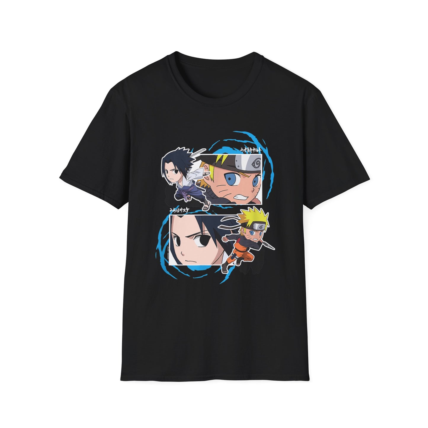 Anime naruto Adventure Unisex Softstyle T-Shirt - Naruto Characters Design