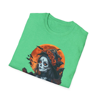 Spooky Halloween Graphic Tee, Unisex Softstyle T-Shirt, Fall Fashion, Halloween Costume, Pumpkin Decor, October Celebration