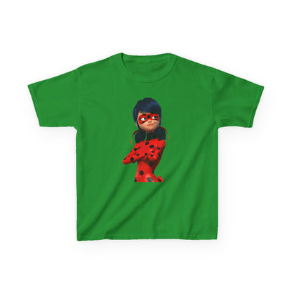 Cool Ladybug Superhero Kids Heavy Cotton Tee | Fun and Playful Design for Young Heroes