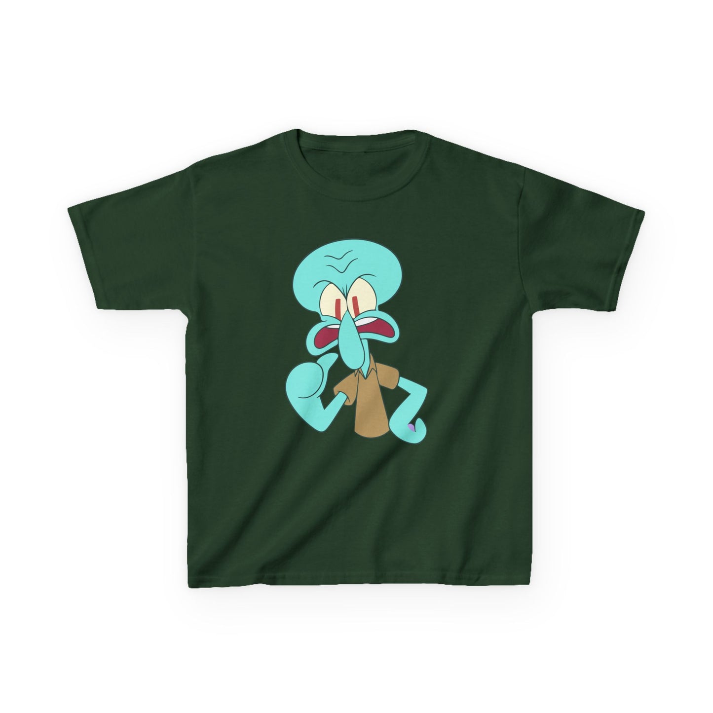 Squidward Kids T-Shirt, Fun Cartoon Tee, Gift for Kids, Summer Wear, Back to School, Birthday Gift, Playful Tee