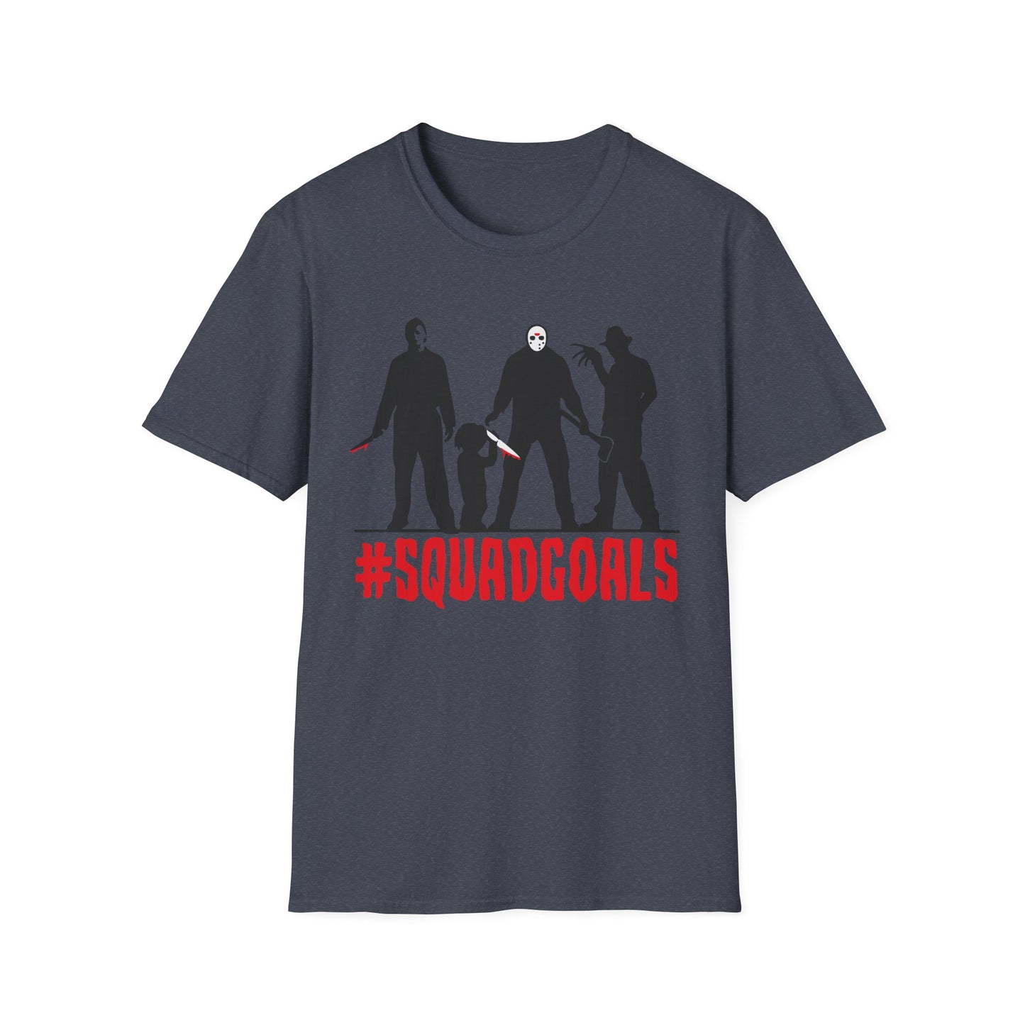 Squad Goals Unisex T-Shirt, Funny Graphic Tee, Group Friend Shirt, Movie Night Outfit, Halloween Costume Top, Gifting for Friends