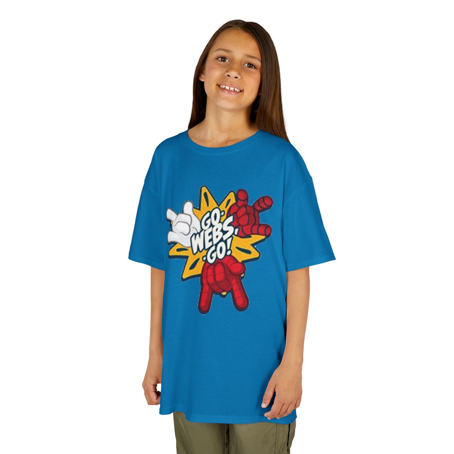 Kids Superhero Graphic Tee - Go Webs Go!