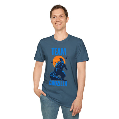 Team Godzilla Unisex Softstyle T-Shirt – Comfortable Graphic Tee for Movie Fans