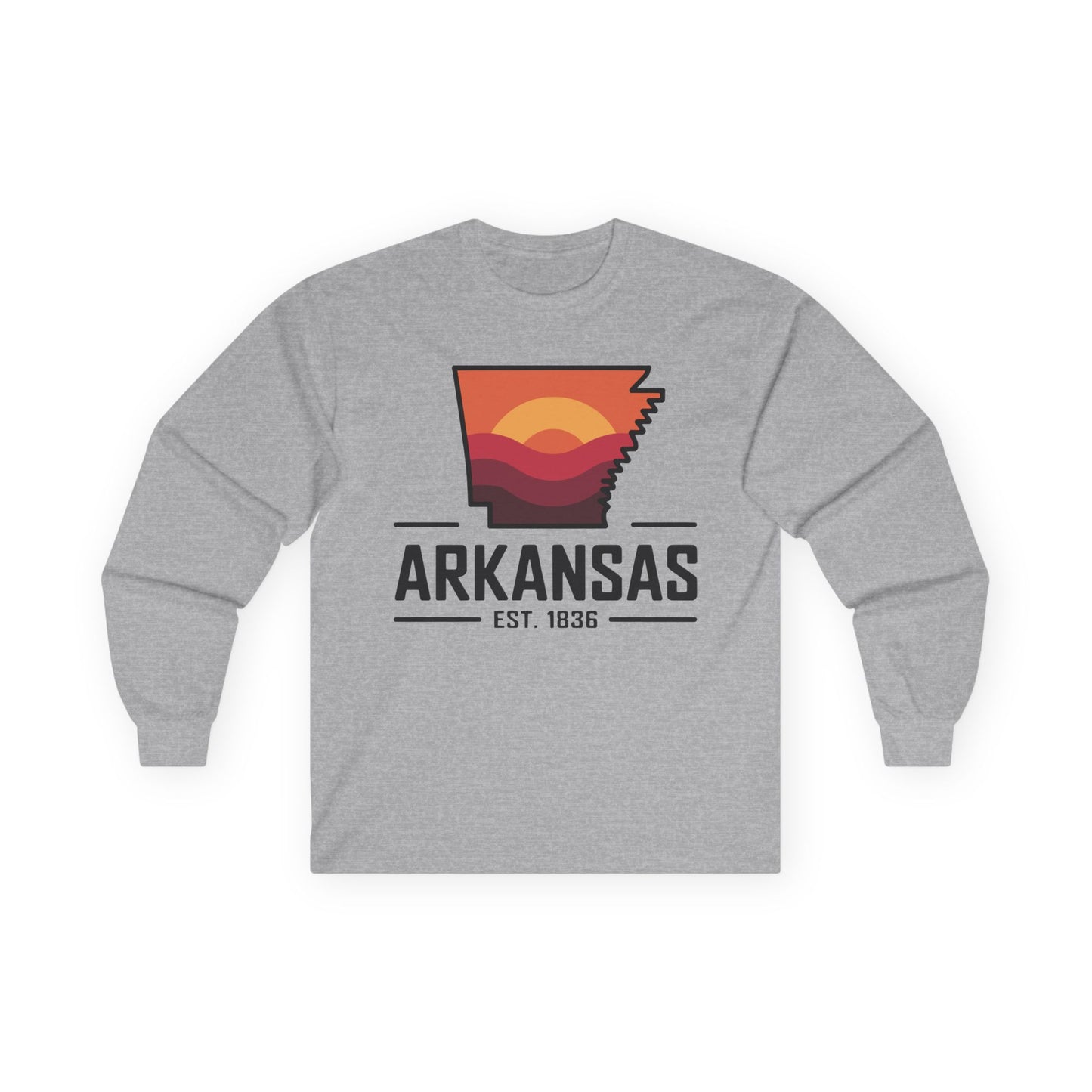 Arkansas Sunset Long Sleeve Tee — AR State Est. 1836