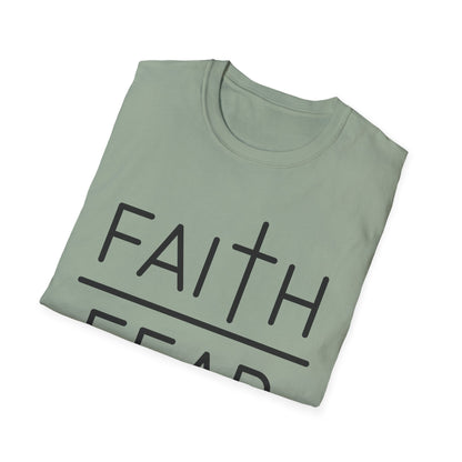 Inspirational Faith Over Fear T-Shirt | Unisex Softstyle Tee
