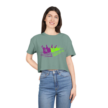 Royalty Queens Graphic Women's Crop Tee, Trendy Top, Gift for Her, Summer Outfit, Casual Wear, Birthday Gift