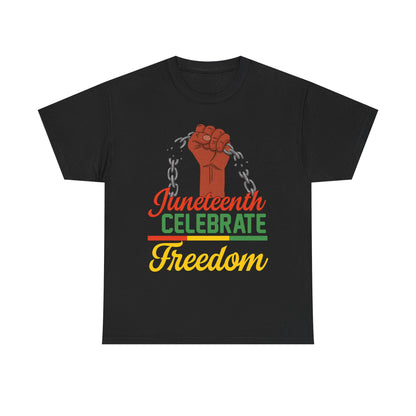 Juneteenth Freedom Tee, Celebrate Freedom Shirt, Unisex Cotton T-Shirt, Black History Month Apparel, Equality and Justice Top