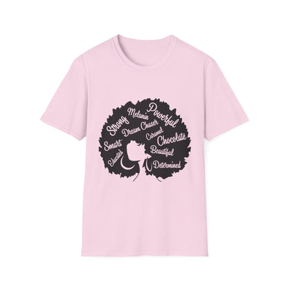 Empowering Afro-Heart Unisex T-Shirt, Celebrating Black Culture, Affirmation Tee, Gift for Her, Inspirational Shirt