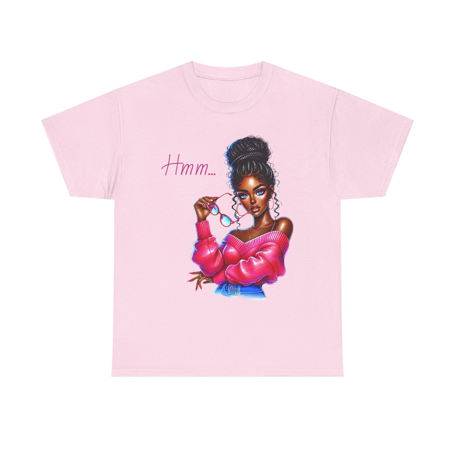 Expressive Aesthetic Tee – 'Hmm...' Design for Trendsetters