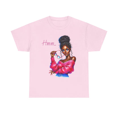 Expressive Aesthetic Tee – 'Hmm...' Design for Trendsetters