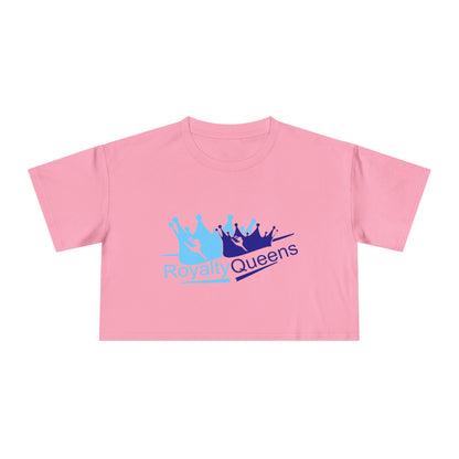 Royalty Queens Women’s Crop Tee | Trendy Graphic Tee, Casual Wear, Gift for Queens, Birthday Present, Summer Fashion