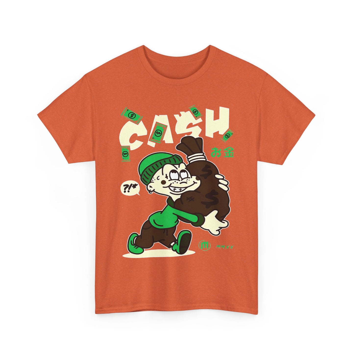 Cash Cartoon Unisex Heavy Cotton Tee - Streetwear Vibe