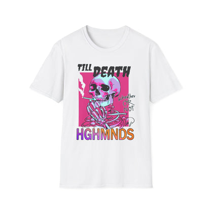 Till Death Unisex Softstyle T-Shirt - Trendy Skeleton Graphic Tee